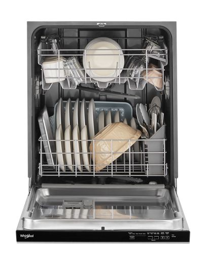 Quiet Dishwasher with Adjustable Upper Rack