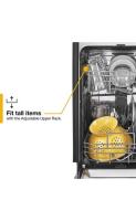 Small-Space Compact Dishwasher with Stainless Steel Tub.