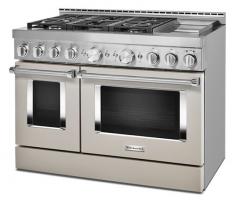  KitchenAid® 48'' Smart Commercial-Style Gas Range with Griddle