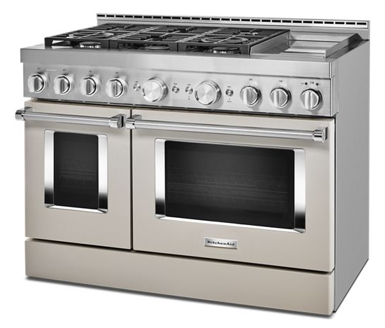  KitchenAid® 48'' Smart Commercial-Style Gas Range with Griddle