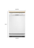Heavy-Duty Dishwasher with 1-Hour Wash Cycle