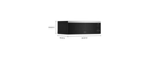 1.1 cu. ft. Smart Low Profile Microwave Hood Combination with 450 CRM 4-Speed Venting