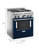 KitchenAid® 30'' Smart Commercial-Style Gas Range with 4 Burners