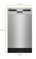 Small-Space Compact Dishwasher with Stainless Steel Tub