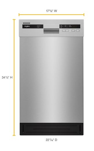 Small-Space Compact Dishwasher with Stainless Steel Tub