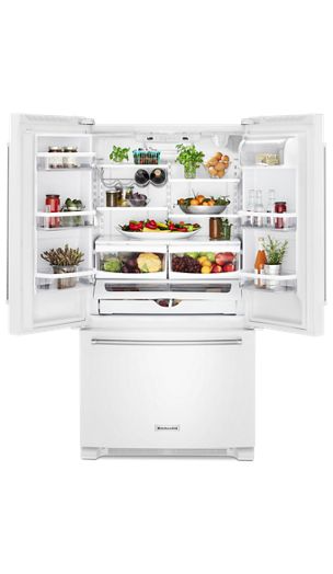 20 cu. ft. 36-Inch Width Counter-Depth French Door Refrigerator with Interior Dispensev