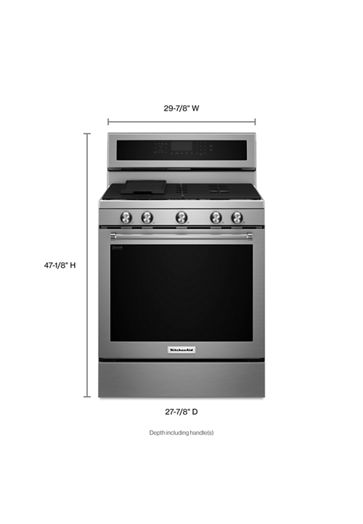 30-Inch 5-Burner Gas Convection Range