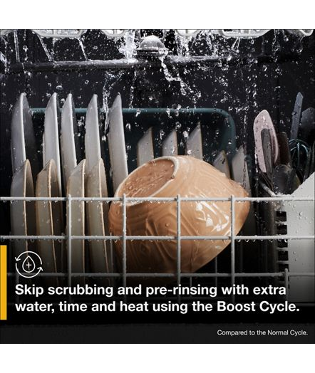 Quiet Dishwasher with Boost Cycle