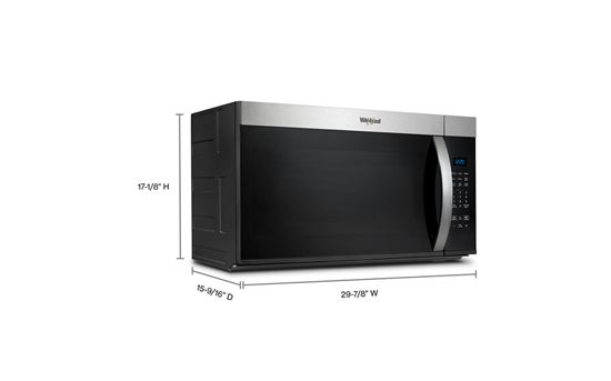 30’ W 1.7 cu. ft Over the range Microwave with 1000-Watts Cooking Power