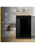 Heavy-Duty Dishwasher with 1-Hour Wash Cycle