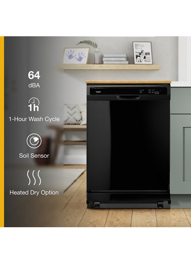 Heavy-Duty Dishwasher with 1-Hour Wash Cycle