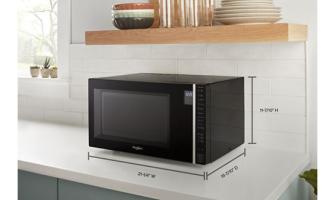 1.1 Cu. Ft. Capacity Countertop Microwave with 900 Watt Cooking Power