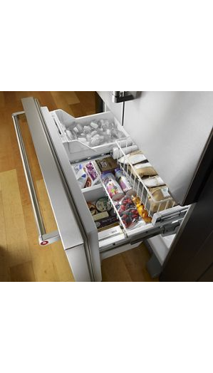 22 cu. ft. 36-Inch Width Counter Depth French Door Refrigerator with Interior Dispense