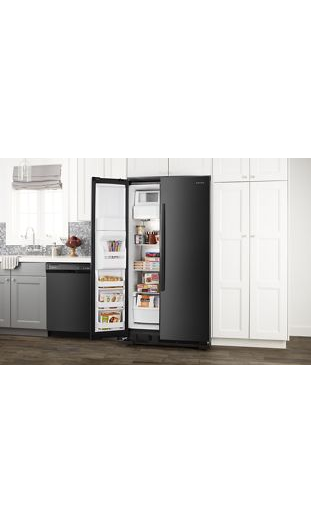 33-inch Side-by-Side Refrigerator with Dual Pad External Ice and Water Dispenser