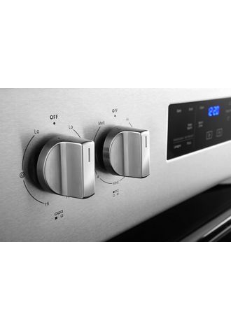 5.3 cu. ft. Whirlpool® electric range with Frozen Bake™ technology.
