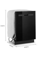Quiet Dishwasher with Boost Cycle and Pocket Handle