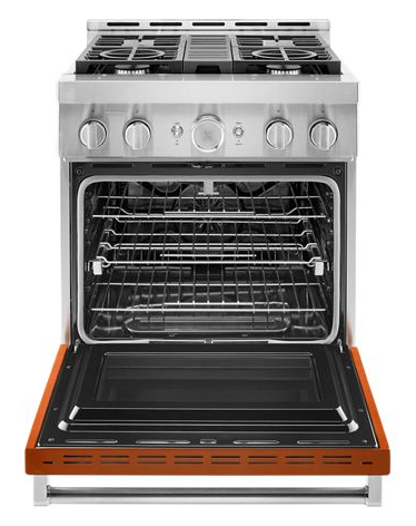 KitchenAid® 30'' Smart Commercial-Style Gas Range with 4 Burners