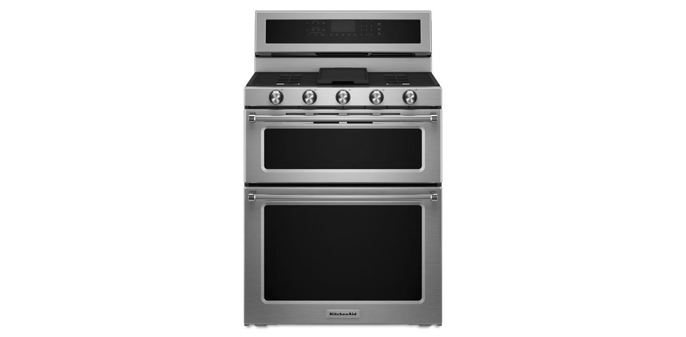 30-Inch 5 Burner Dual Fuel Double Oven Convection Range