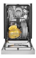 Small-Space Compact Dishwasher with Stainless Steel Tub.
