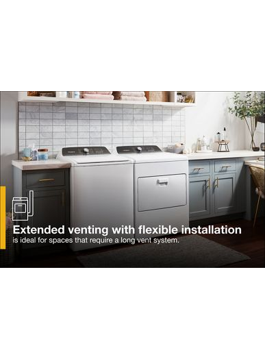 7.0 Cu. Ft. Long Vent Gas Moisture Sensing Dryer.