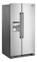 36-Inch Wide Side-by-Side Refrigerator with Exterior Ice and Water Dispenser - 25 Cu. Ft.