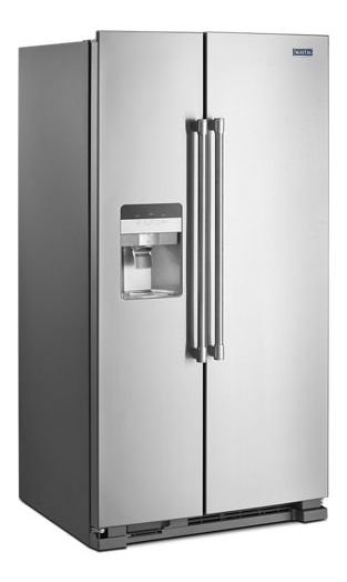 36-Inch Wide Side-by-Side Refrigerator with Exterior Ice and Water Dispenser - 25 Cu. Ft.
