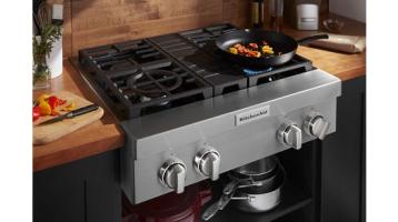 KitchenAid® 30'' 4-Burner Commercial-Style Gas Rangetop