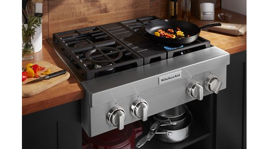 KitchenAid® 30'' 4-Burner Commercial-Style Gas Rangetop