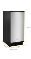 15-inch Icemaker with Clear Ice Technology.