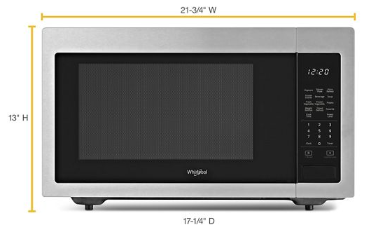 1.6 cu. ft. Countertop Microwave with 1,200-Watt Cooking Power