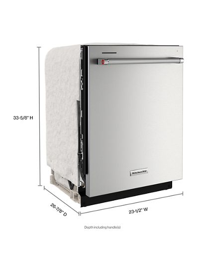 Third Level Utensil Rack Dishwasher with 30+ Total Wash Jets, 39 dBA.