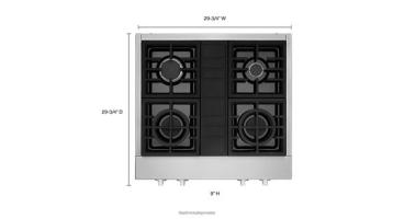 KitchenAid® 30'' 4-Burner Commercial-Style Gas Rangetop
