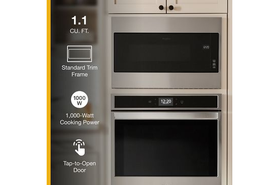 1.1 cu. ft. Built-In Microwave with Standard Trim Kit - 19-1/8