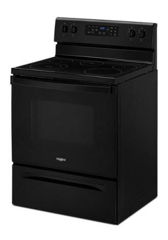 5.3 cu. ft. Whirlpool® electric range with Frozen Bake™ technology.