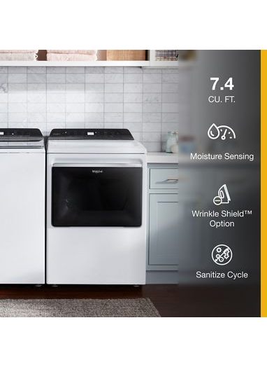 7.4 cu. ft. Top Load Gas Dryer with Intuitive Controls