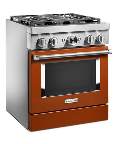 KitchenAid® 30'' Smart Commercial-Style Dual Fuel Range with 4 Burners