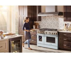 KitchenAid® 48'' Smart Commercial-Style Dual Fuel Range with Griddle