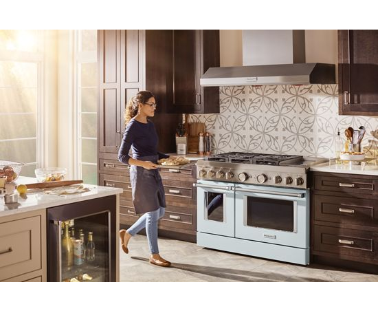 KitchenAid® 48'' Smart Commercial-Style Dual Fuel Range with Griddle