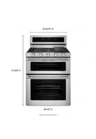 30-Inch 5 Burner Gas Double Oven Convection Range