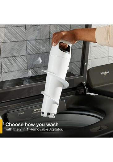 5.2-5.3 Cu. Ft. Whirlpool® Top Load Washer with Removable Agitator