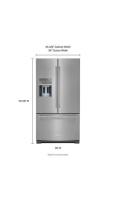 26.8 cu. ft. 36-Inch Width Standard Depth French Door Refrigerator with Exterior Ice and Water and PrintShield™ finish