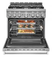 KitchenAid® 36'' Smart Commercial-Style Gas Range with 6 Burners