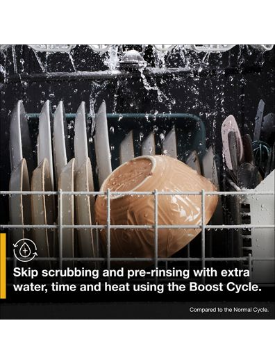 Quiet Dishwasher with Boost Cycle