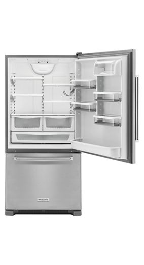 22 cu. ft. 33-Inch Width Full Depth Non Dispense Bottom Mount Refrigerator