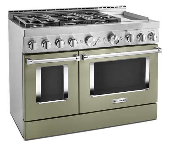 KitchenAid® 48'' Smart Commercial-Style Gas Range with Griddle