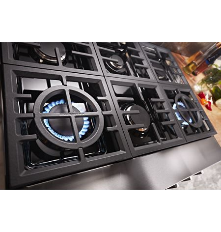 KitchenAid® 36'' Smart Commercial-Style Dual Fuel Range with 6 Burners