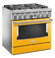 KitchenAid® 36'' Smart Commercial-Style Dual Fuel Range with 6 Burners