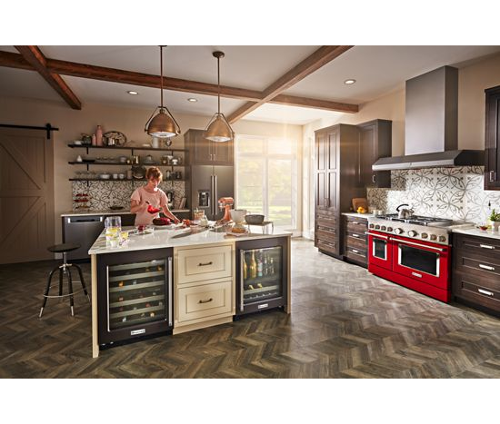 KitchenAid® 48'' Smart Commercial-Style Dual Fuel Range with Griddle
