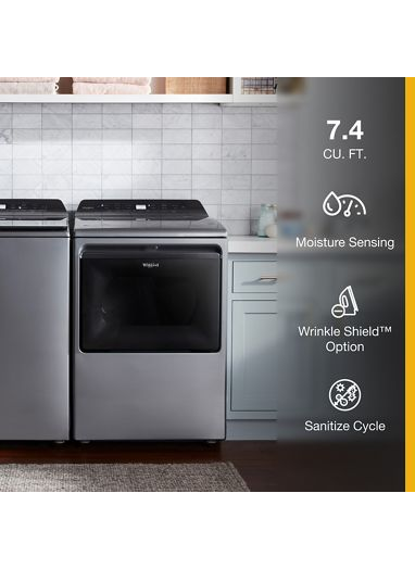 7.4 cu. ft. Top Load Gas Dryer with Intuitive Controls