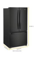 36-inch Wide Counter Depth French Door Refrigerator - 20 cu. ft